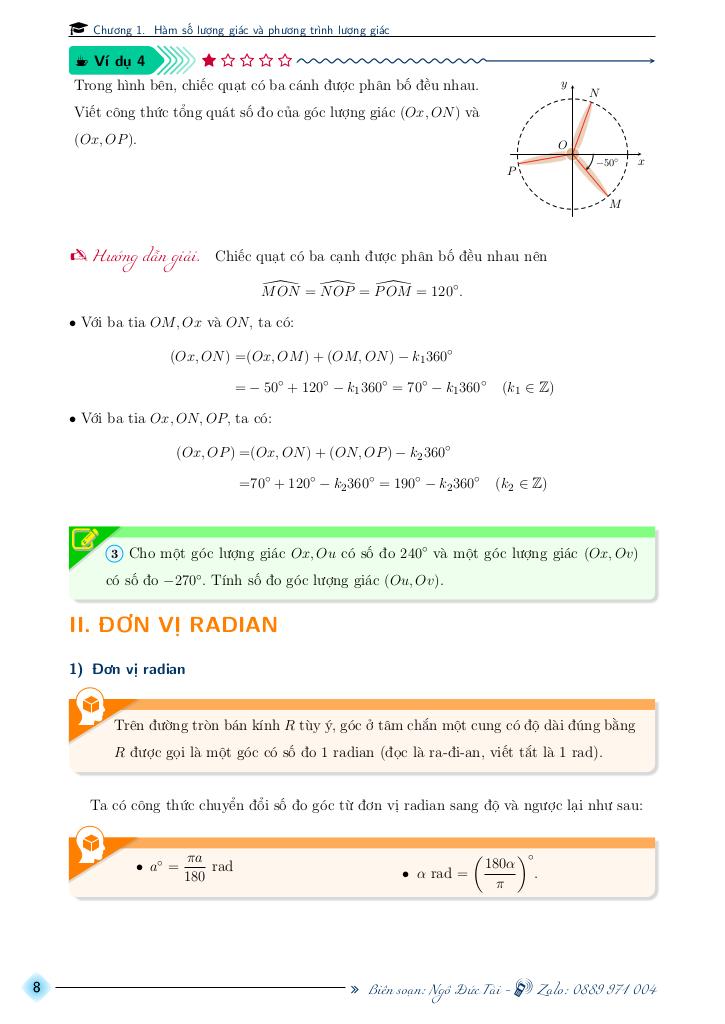 chuyên đề môn toán 11 chương trình gdpt 2018 – ngô đức tài (tập 1) 7