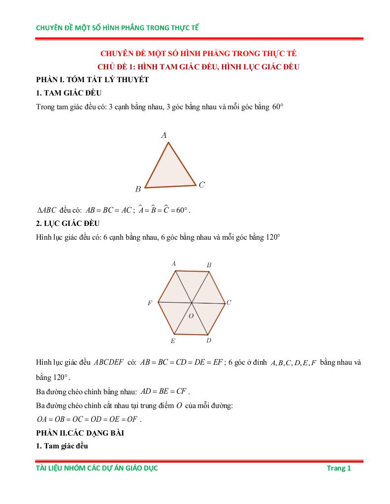 chuyên đề một số hình phẳng trong thực tiễn ôn thi học sinh giỏi toán 6 0