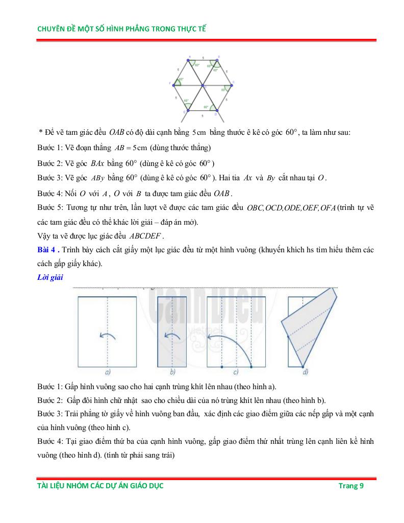 chuyên đề một số hình phẳng trong thực tiễn ôn thi học sinh giỏi toán 6 8