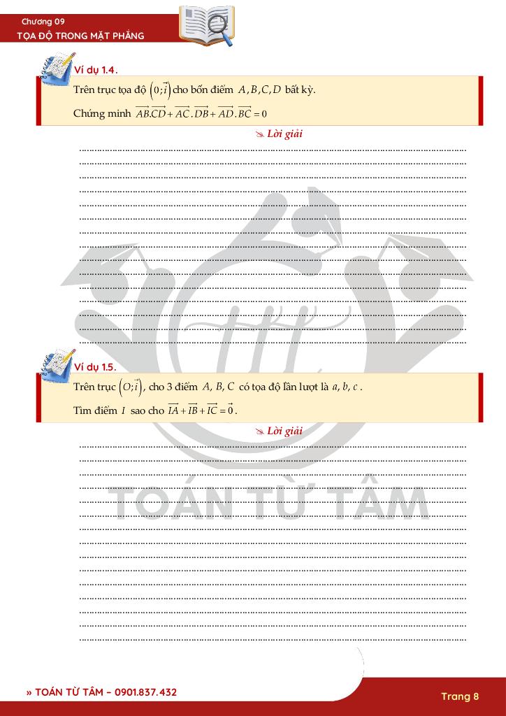 chuyên đề phương pháp tọa độ trong mặt phẳng toán 10 8