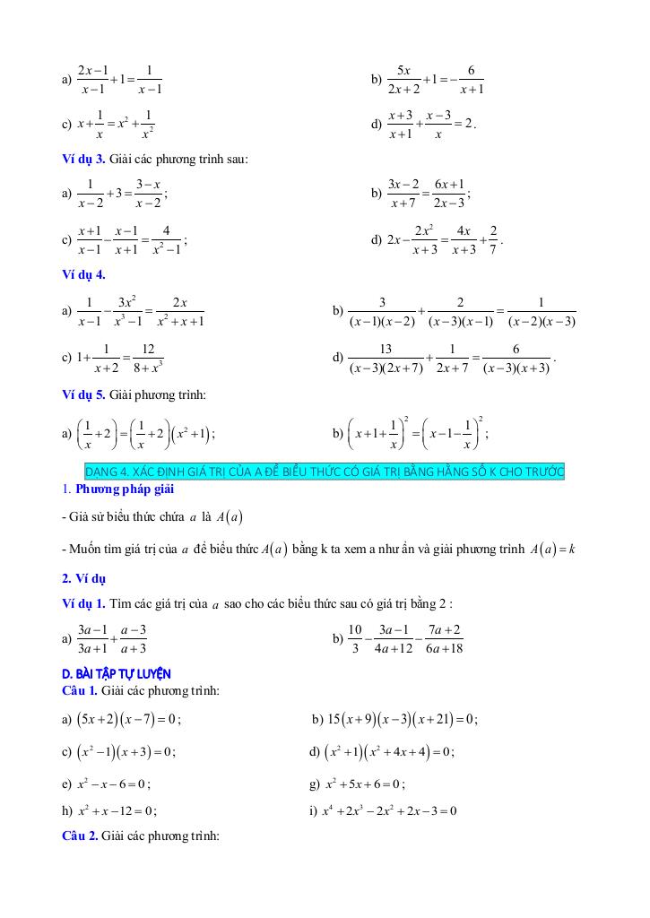 chuyên đề phương trình và bất phương trình bậc nhất một ẩn toán 9 knttvcs 3