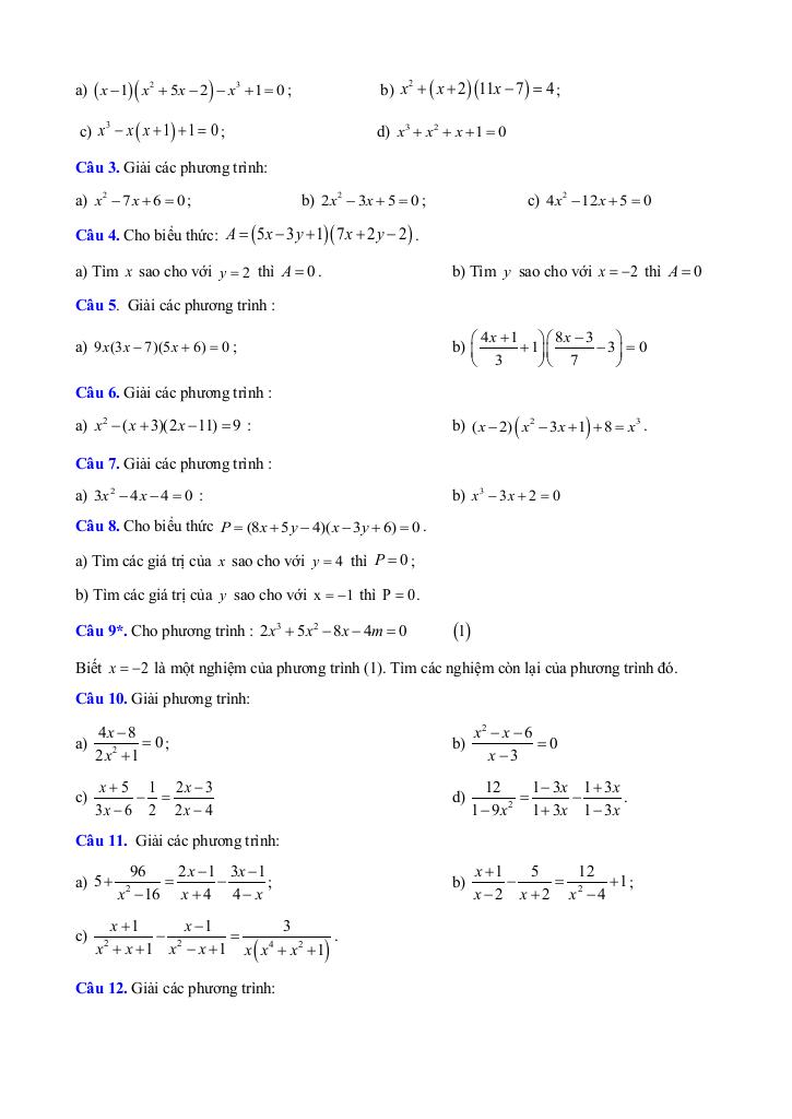 chuyên đề phương trình và bất phương trình bậc nhất một ẩn toán 9 knttvcs 4