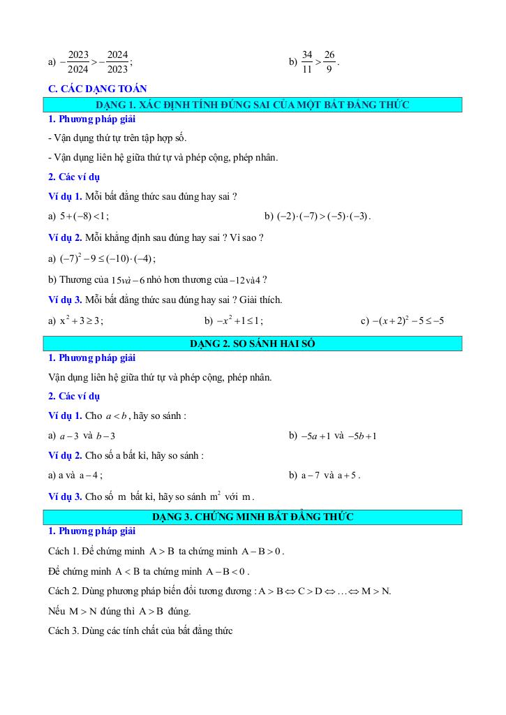 chuyên đề phương trình và bất phương trình bậc nhất một ẩn toán 9 knttvcs 8