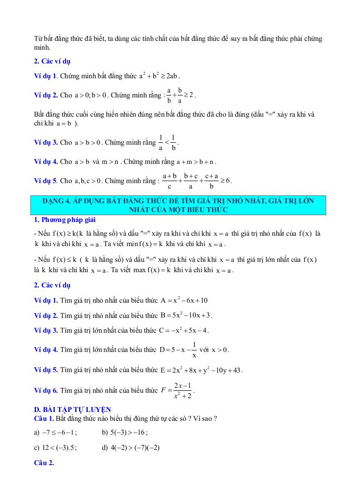 chuyên đề phương trình và bất phương trình bậc nhất một ẩn toán 9 knttvcs 9
