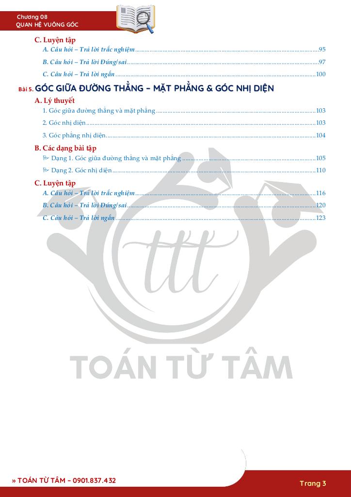 chuyên đề quan hệ vuông góc trong không gian toán 11 3