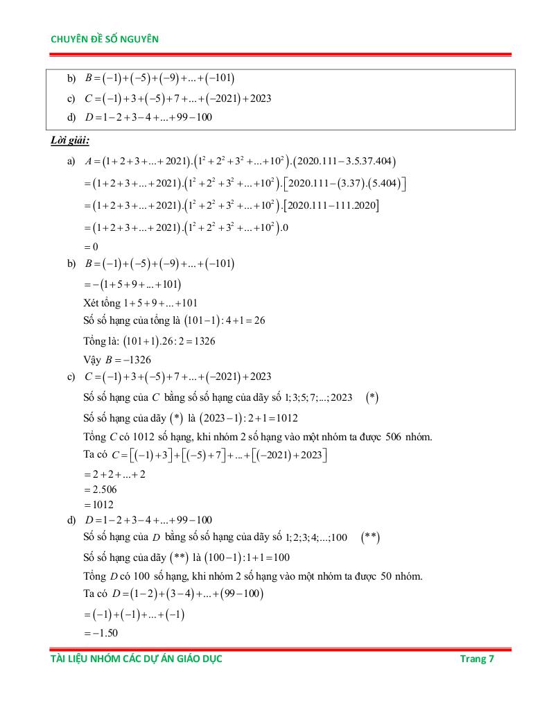 chuyên đề số nguyên ôn thi học sinh giỏi toán 6 6