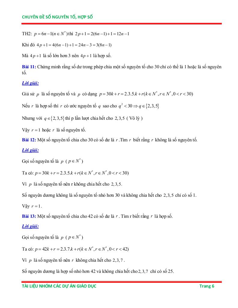 chuyên đề số nguyên tố và hợp số ôn thi học sinh giỏi toán 6 5