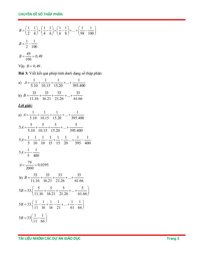 chuyên đề số thập phân ôn thi học sinh giỏi toán 6 2