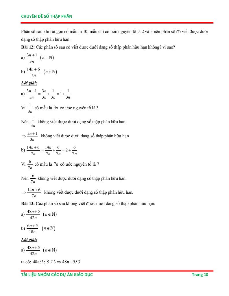 chuyên đề số thập phân ôn thi học sinh giỏi toán 6 9