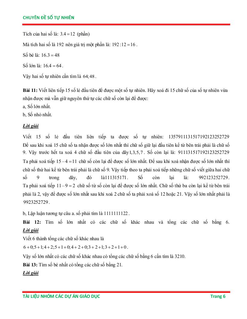 chuyên đề số tự nhiên ôn thi học sinh giỏi toán 6 5