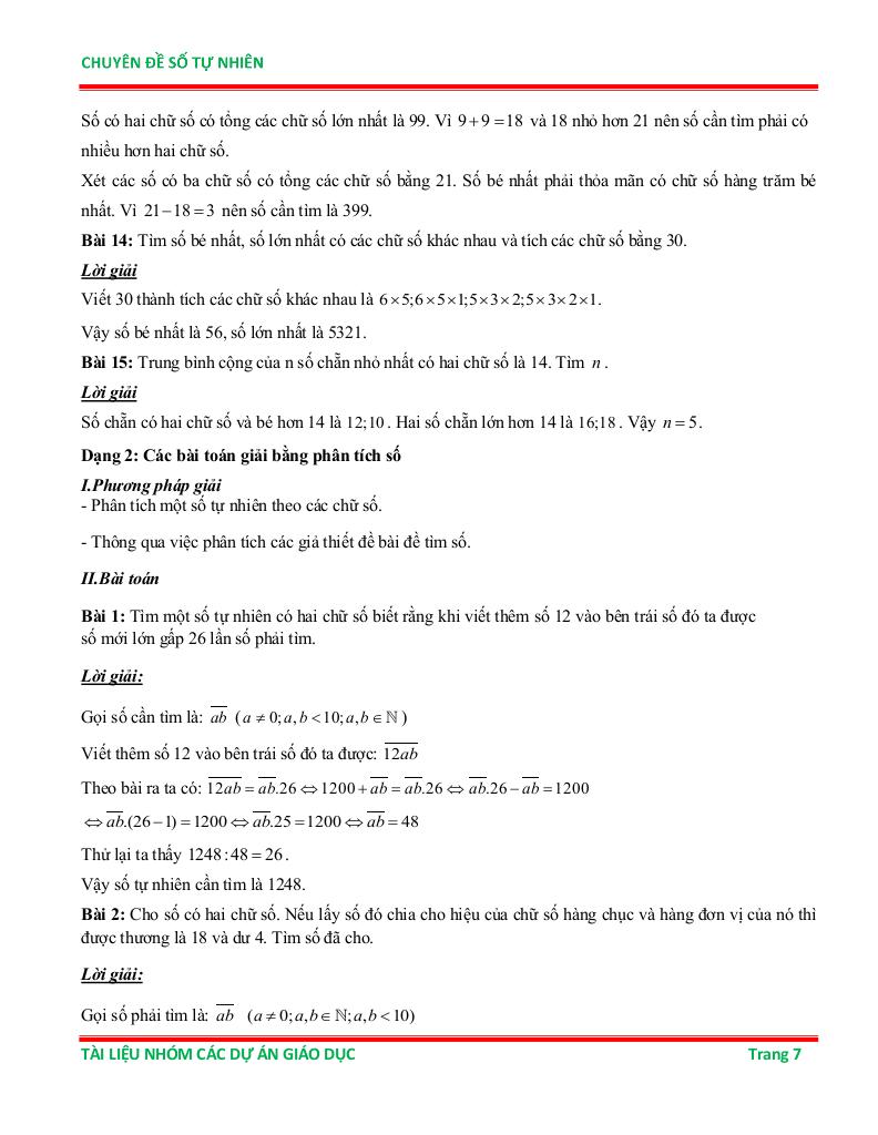 chuyên đề số tự nhiên ôn thi học sinh giỏi toán 6 6