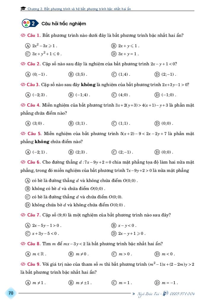 chuyên đề toán 10 chương bất phương trình và hệ bất phương trình bậc nhất hai ẩn 8