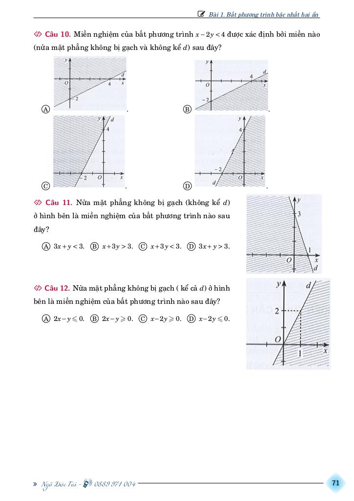 chuyên đề toán 10 chương bất phương trình và hệ bất phương trình bậc nhất hai ẩn 9