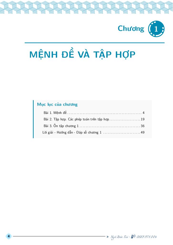 chuyên đề toán 10 chương mệnh đề và tập hợp 0