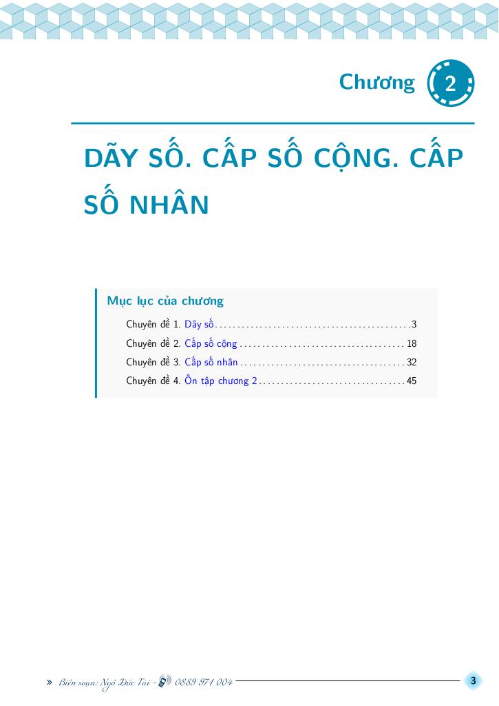 chuyên đề toán 11 chương dãy số, cấp số cộng và cấp số nhân 2