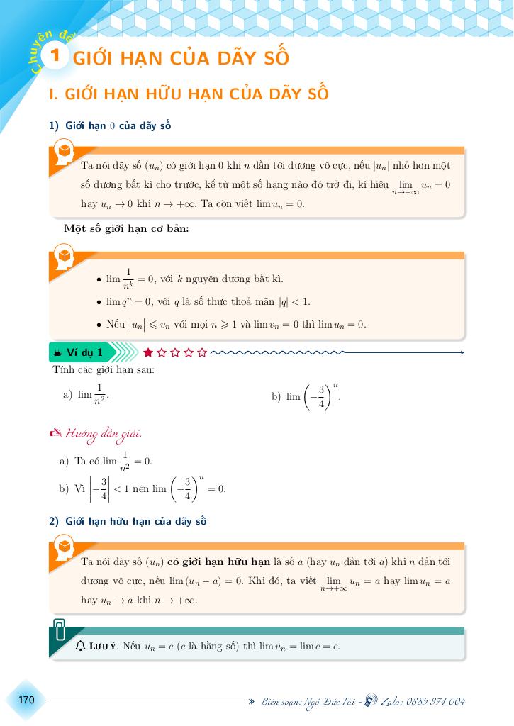 chuyên đề toán 11 chương giới hạn, hàm số liên tục 1