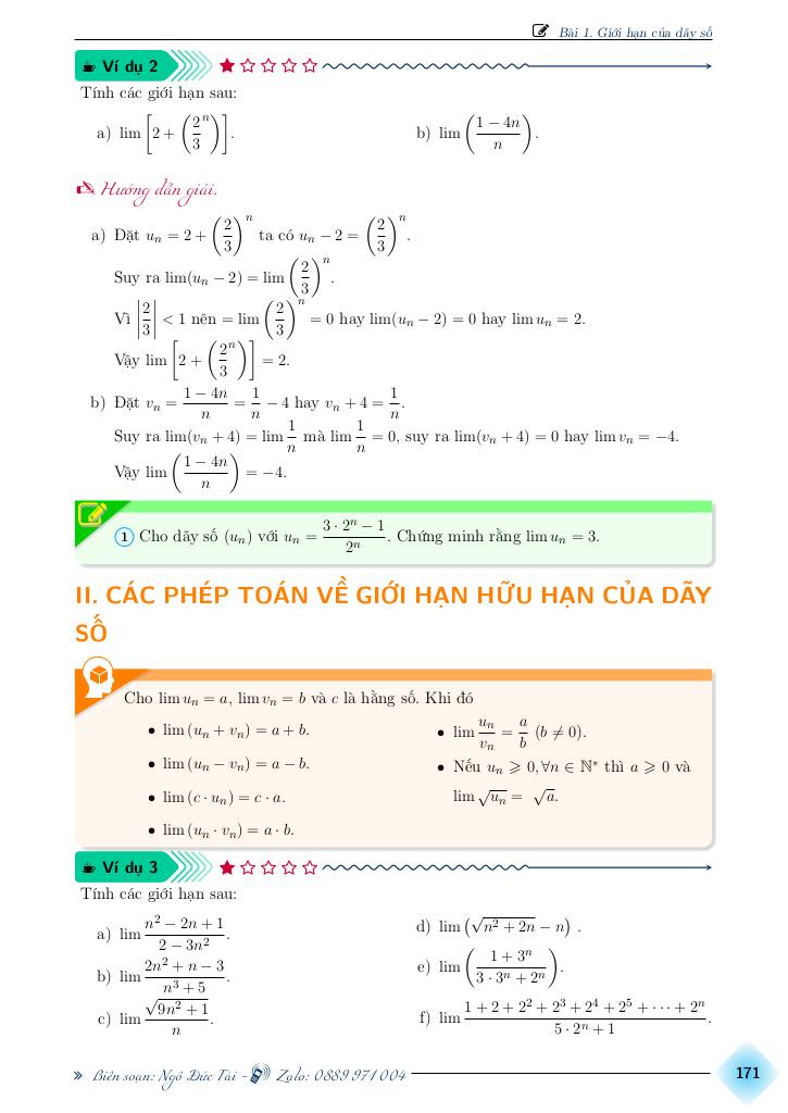 chuyên đề toán 11 chương giới hạn, hàm số liên tục 2