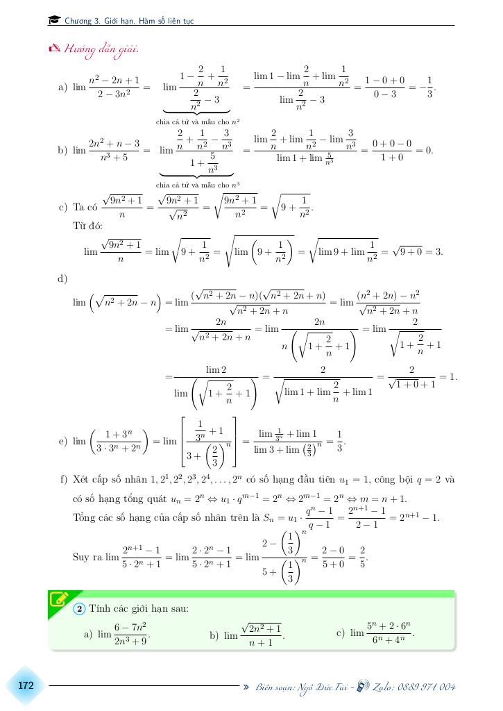 chuyên đề toán 11 chương giới hạn, hàm số liên tục 3