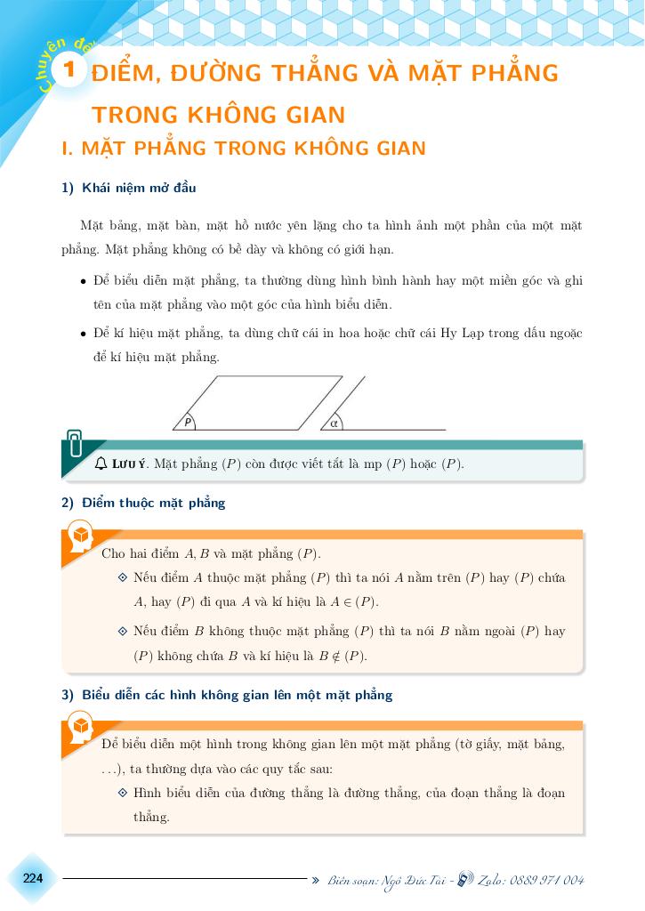 chuyên đề toán 11 chương quan hệ song song trong không gian 1