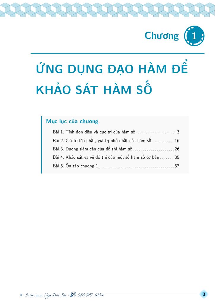 chuyên đề toán 12 học kì 1 theo chương trình mới – ngô đức tài 2