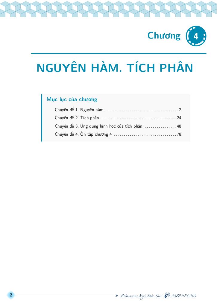 chuyên đề toán 12 học kì 2 theo chương trình mới – ngô đức tài 2