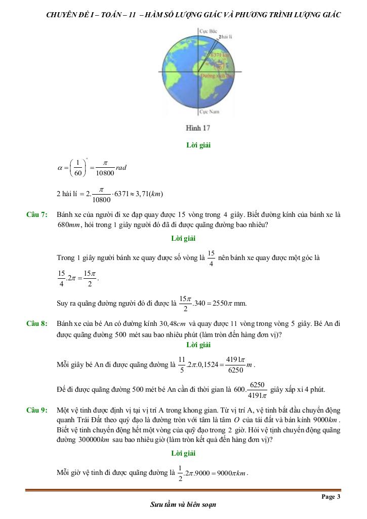 chuyên đề toán thực tế môn toán 11 – huỳnh văn ánh 2
