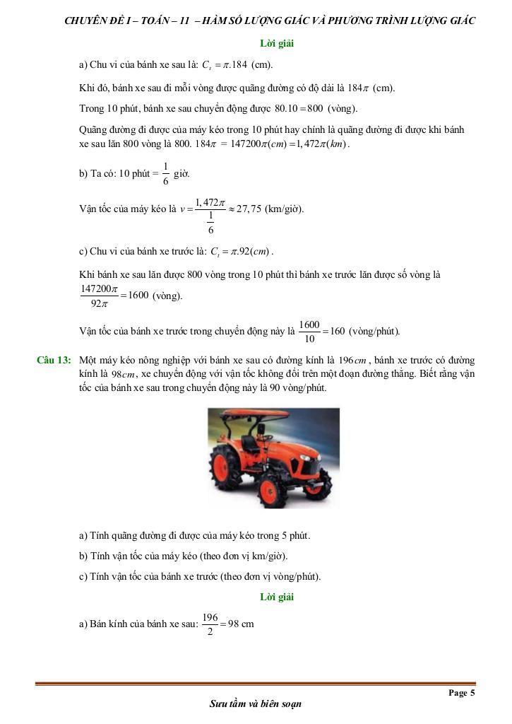 chuyên đề toán thực tế môn toán 11 – huỳnh văn ánh 4