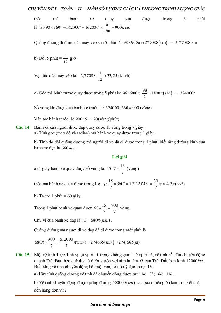 chuyên đề toán thực tế môn toán 11 – huỳnh văn ánh 5