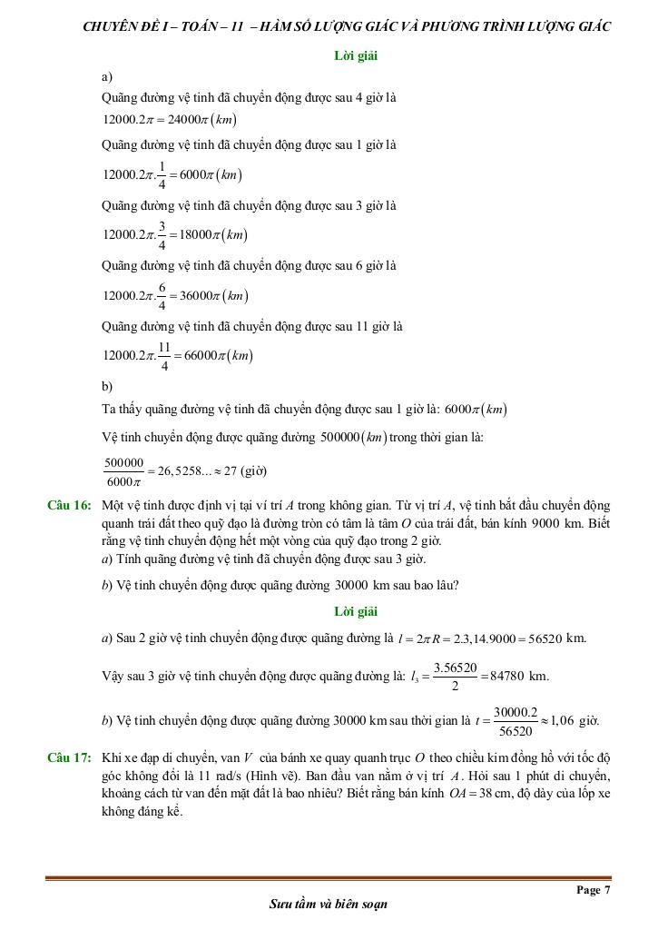 chuyên đề toán thực tế môn toán 11 – huỳnh văn ánh 6