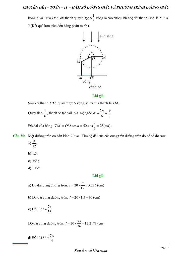 chuyên đề toán thực tế môn toán 11 – huỳnh văn ánh 8