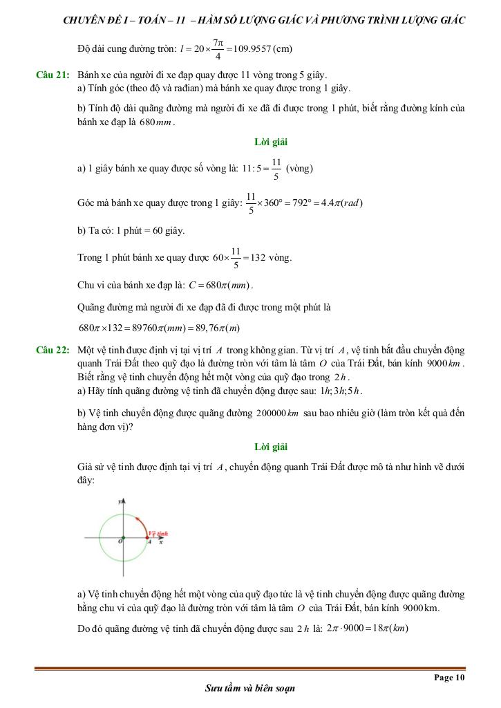 chuyên đề toán thực tế môn toán 11 – huỳnh văn ánh 9