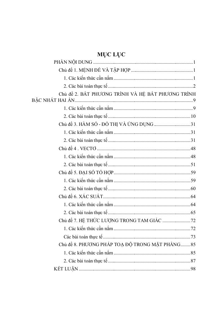 chuyên đề toán thực tế môn toán lớp 10 3