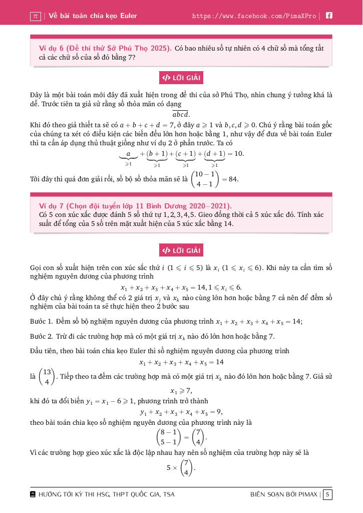 chuyên đề về bài toán chia kẹo euler 4