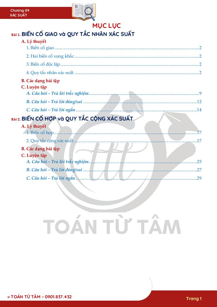 chuyên đề xác suất toán 11 1