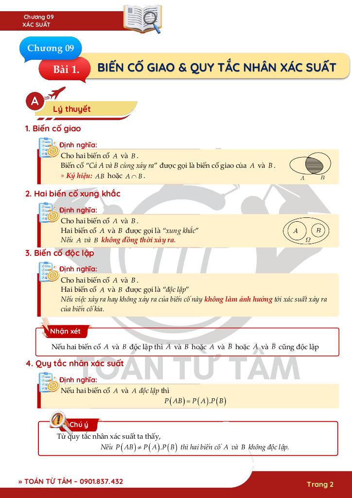 chuyên đề xác suất toán 11 2
