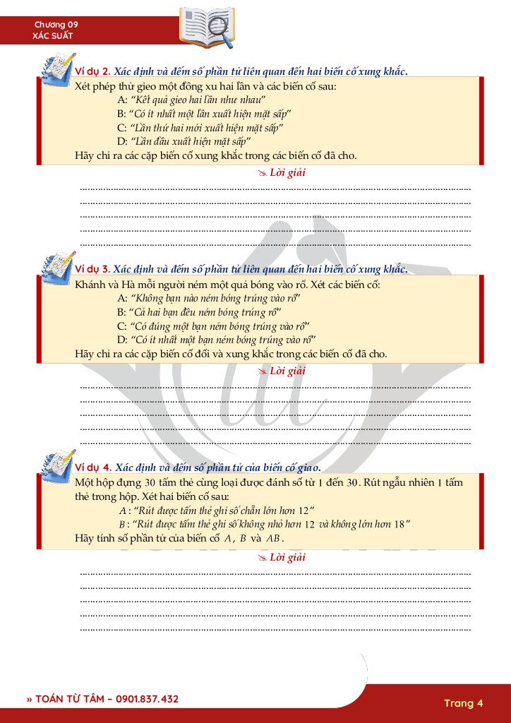 chuyên đề xác suất toán 11 4