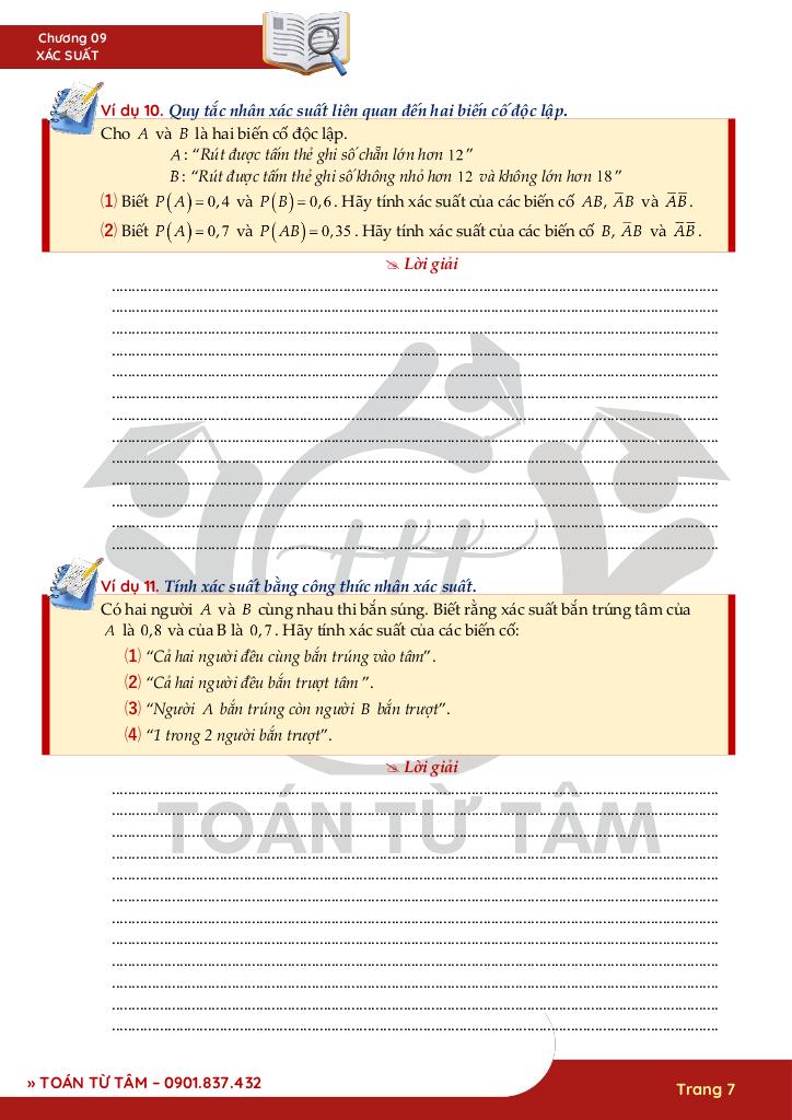 chuyên đề xác suất toán 11 7