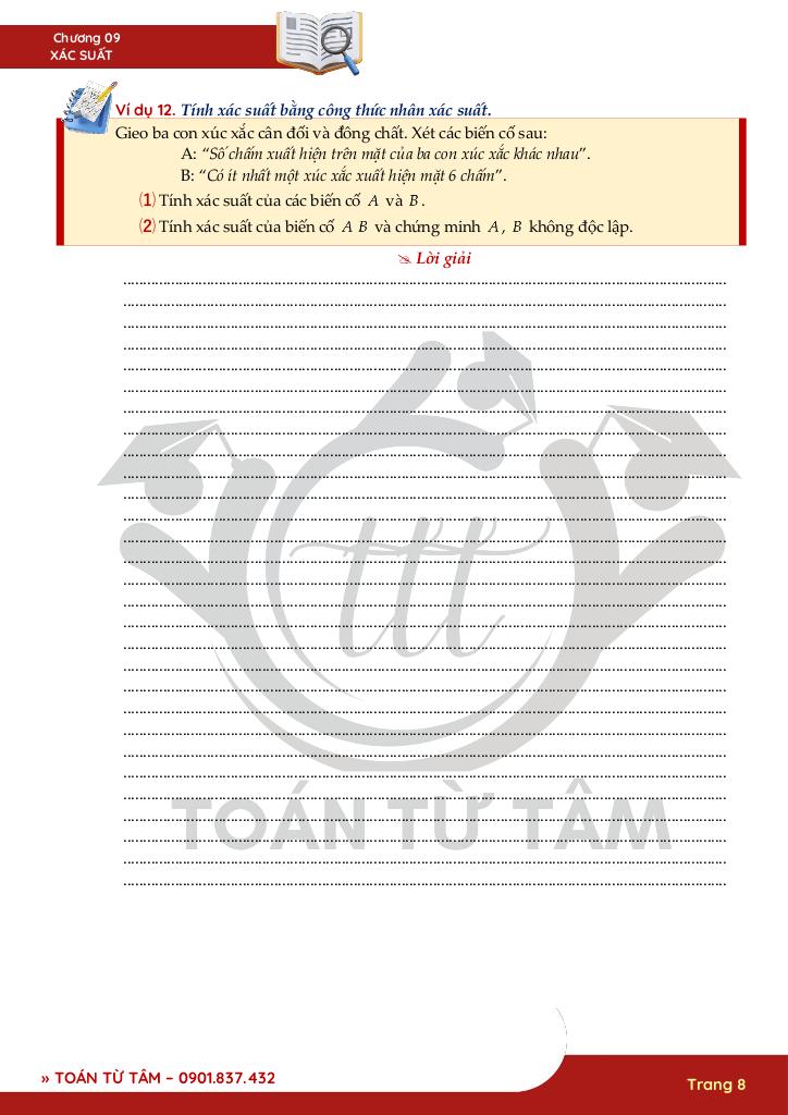 chuyên đề xác suất toán 11 8