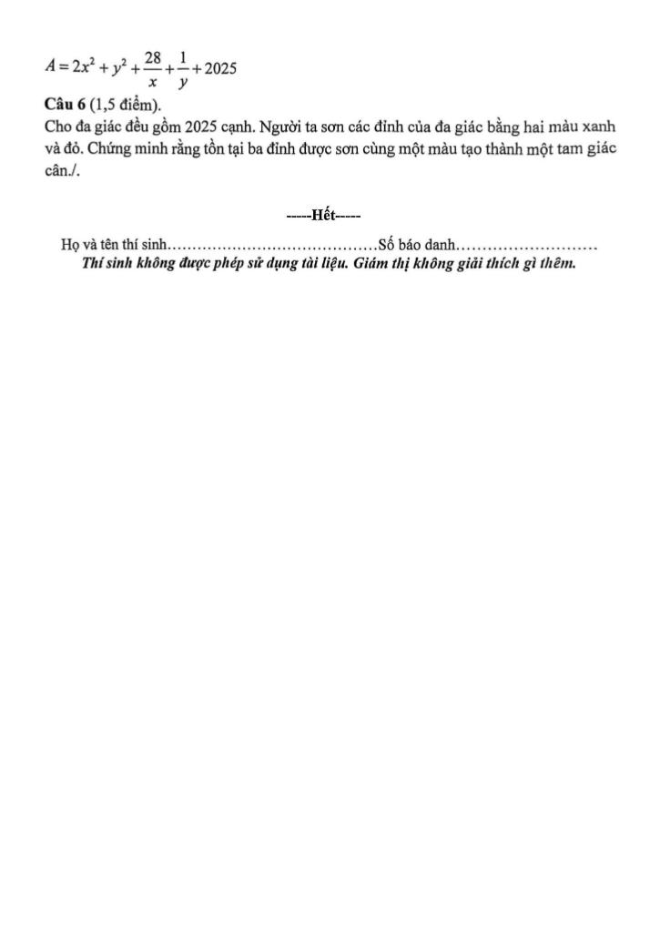 đề chọn đội tuyển hsg toán 9 năm 2025 – 2026 phường tân mai – nghệ an 1