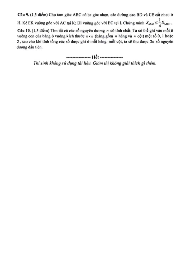 đề chọn đội tuyển hsg toán 9 năm 2025 – 2026 xã triệu sơn – thanh hóa 1