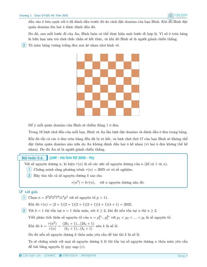 đề chọn đội tuyển thi hsg qg môn toán thpt năm 2025 – 2026 sở gd&đt hà tĩnh 8