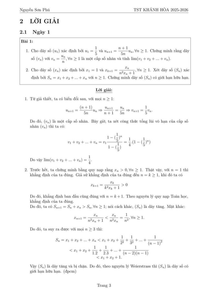 đề chọn đội tuyển thi hsg qg môn toán thpt năm 2025 – 2026 sở gd&đt khánh hòa 2