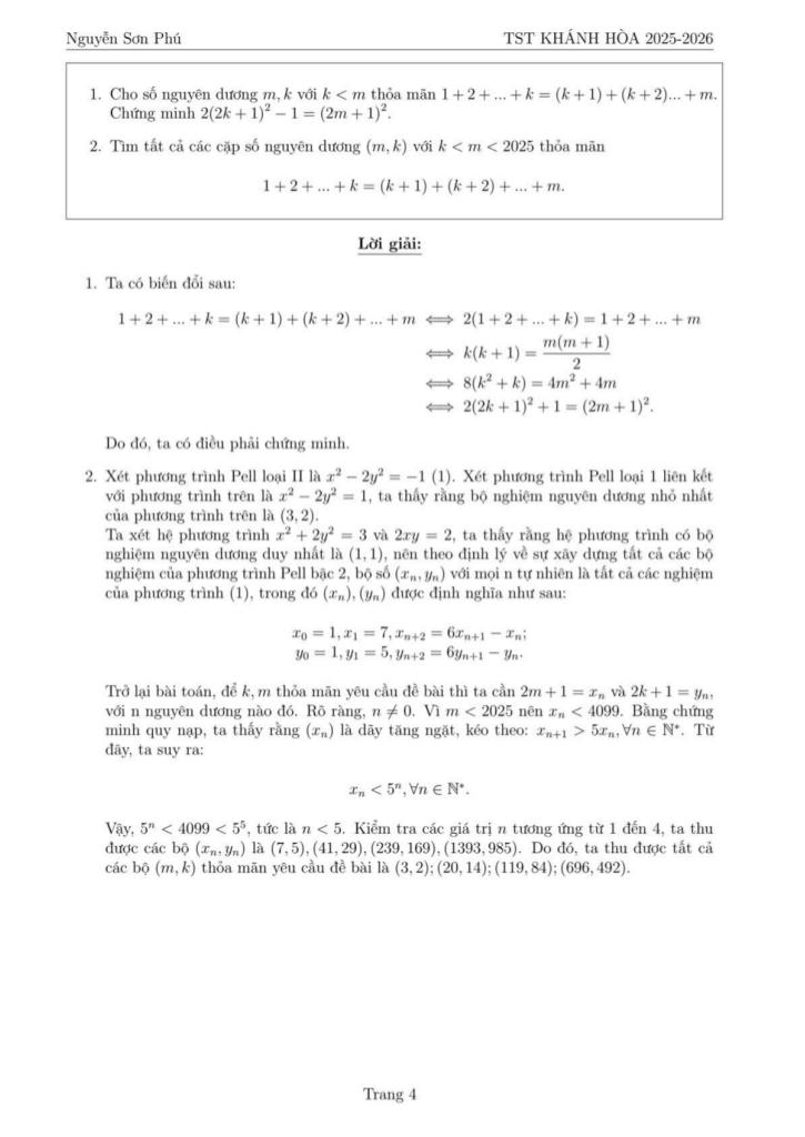 đề chọn đội tuyển thi hsg qg môn toán thpt năm 2025 – 2026 sở gd&đt khánh hòa 3