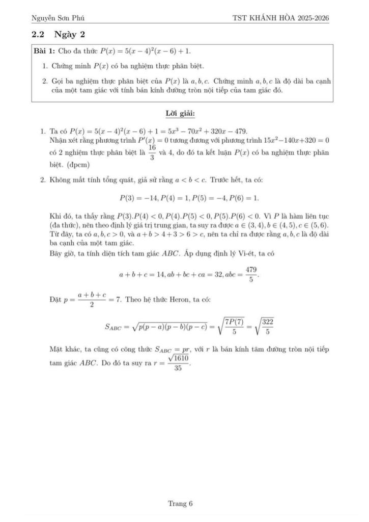 đề chọn đội tuyển thi hsg qg môn toán thpt năm 2025 – 2026 sở gd&đt khánh hòa 5