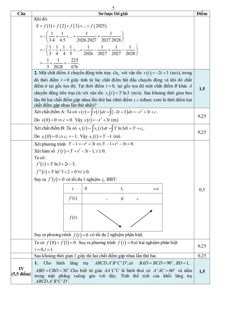đề chọn học sinh giỏi tỉnh toán 12 năm 2024 – 2025 sở gd&đt hà nam 6