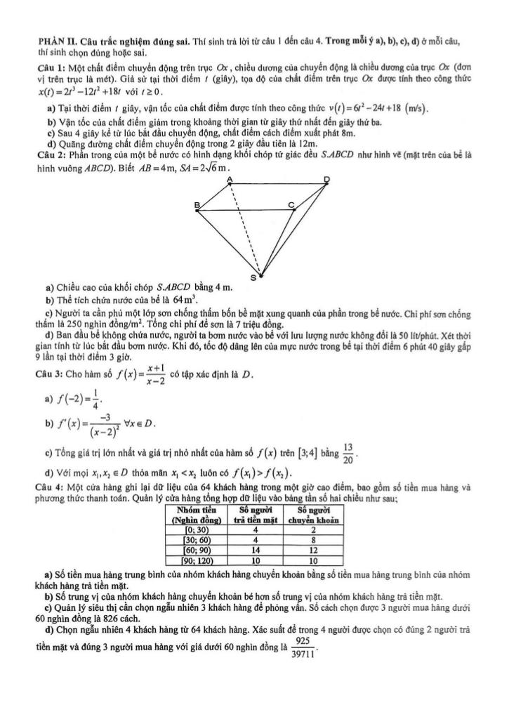 đề chọn học sinh giỏi tỉnh toán 12 năm 2025 – 2026 sở gd&đt nghệ an 2