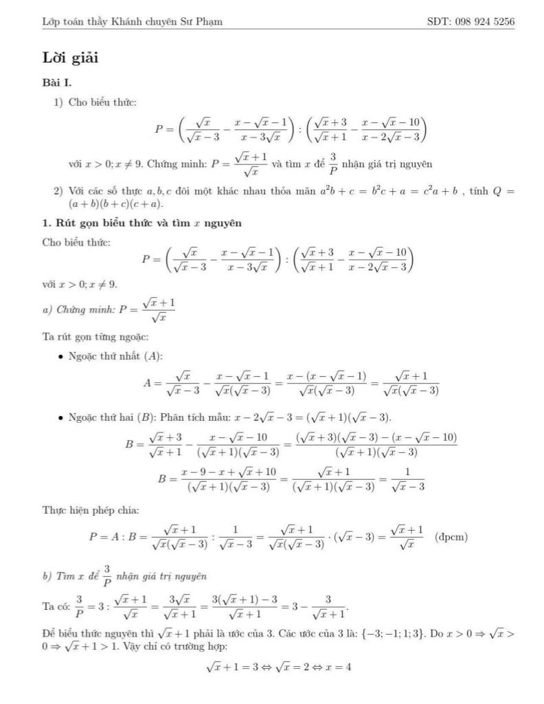 đề chọn học sinh giỏi toán 9 năm 2025 – 2026 phường giảng võ – hà nội 1