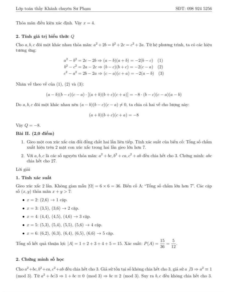 đề chọn học sinh giỏi toán 9 năm 2025 – 2026 phường giảng võ – hà nội 2
