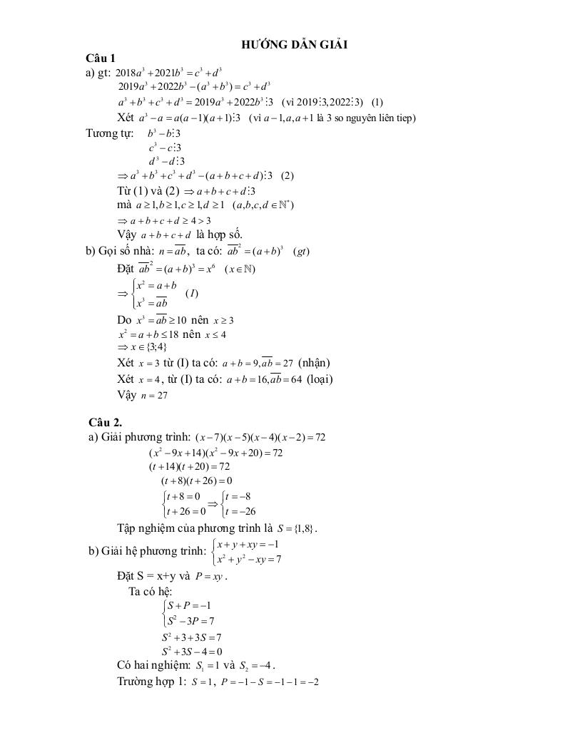 đề chọn học sinh giỏi toán 9 năm 2025 – 2026 xã hải châu – nghệ an 1