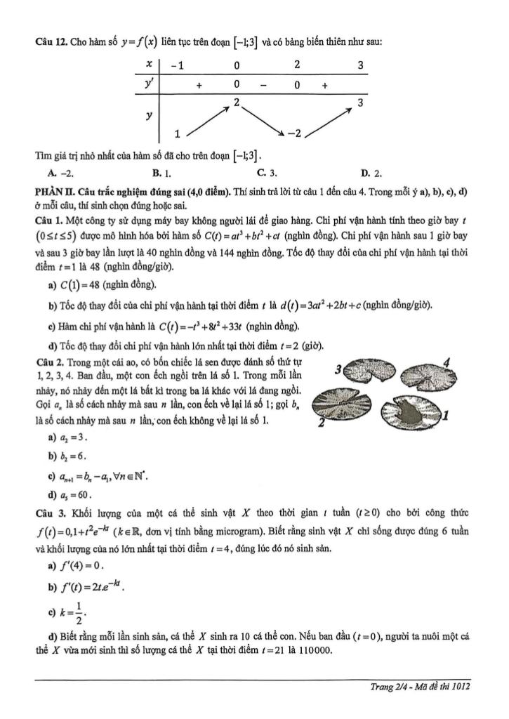 đề chọn học sinh giỏi toán thpt năm 2025 – 2026 sở gd&đt huế 1